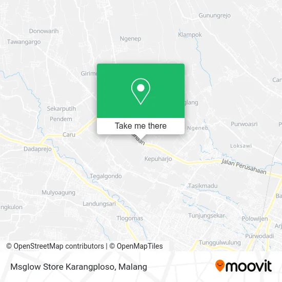 Msglow Store Karangploso map