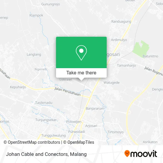Johan Cable and Conectors map