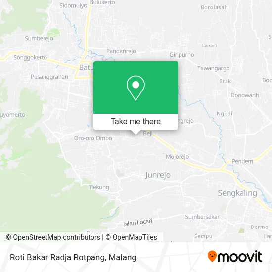 Roti Bakar Radja Rotpang map