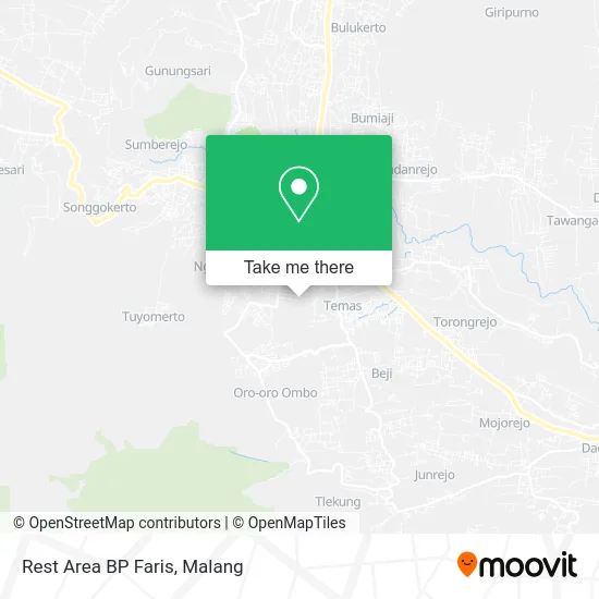Rest Area BP Faris map