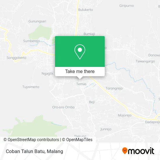 Coban Talun Batu map