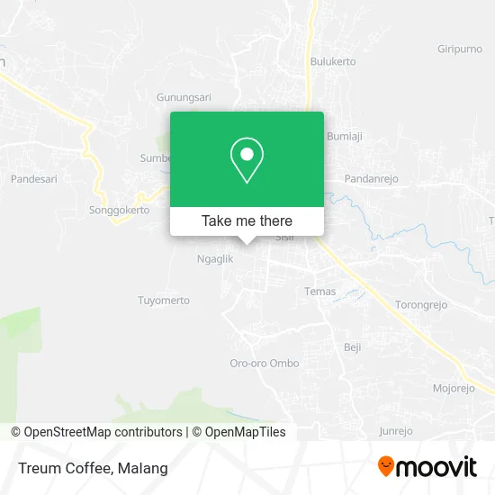 Treum Coffee map