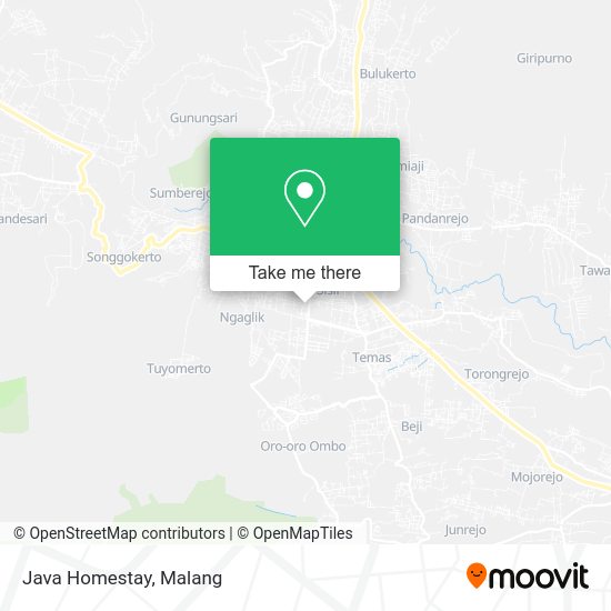 Java Homestay map