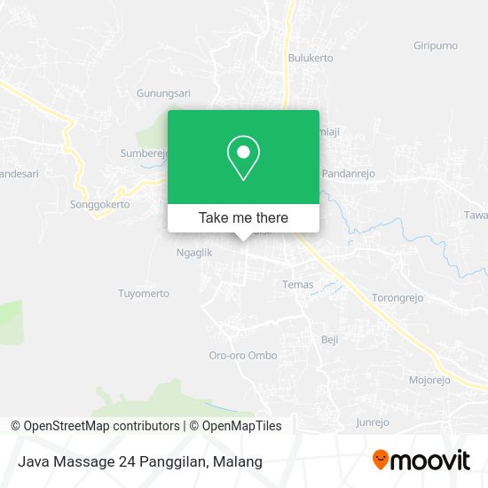 Java Massage 24 Panggilan map