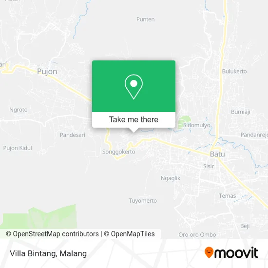 Villa Bintang map
