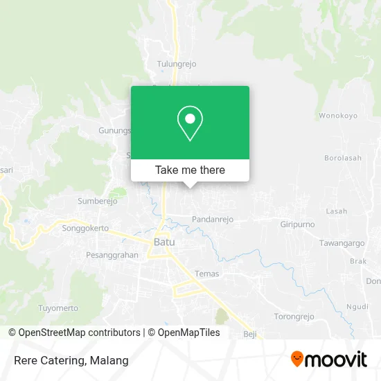 Rere Catering map