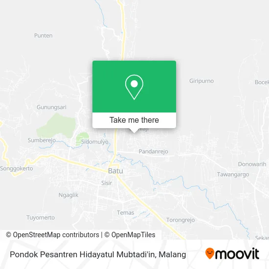 Pondok Pesantren Hidayatul Mubtadi'in map
