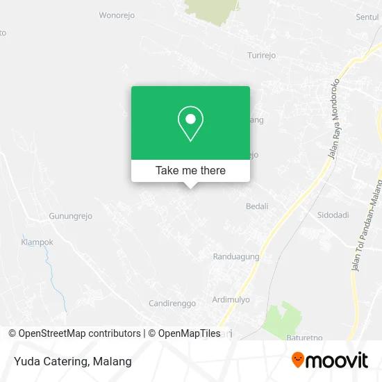 Yuda Catering map