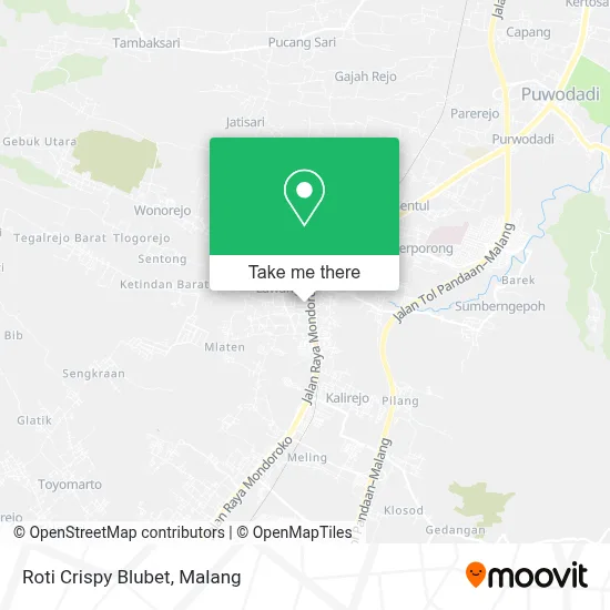 Roti Crispy Blubet map