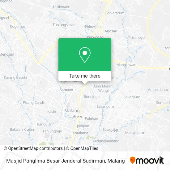 Masjid Panglima Besar Jenderal Sudirman map