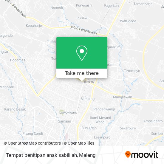 Tempat penitipan anak sabililah map