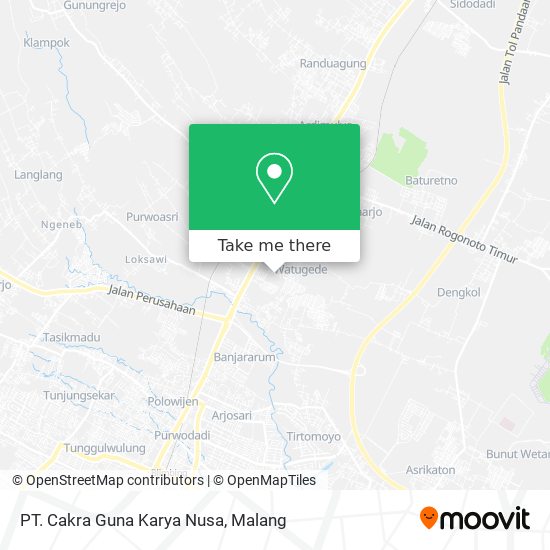 PT. Cakra Guna Karya Nusa map