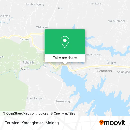 Terminal Karangkates map