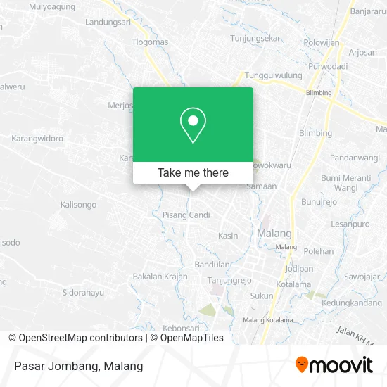 Pasar Jombang map