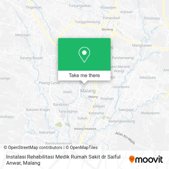 Instalasi Rehabilitasi Medik Rumah Sakit dr Saiful Anwar map
