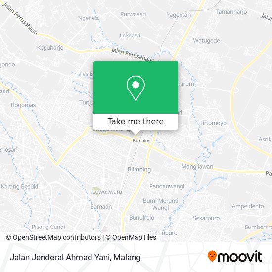 Jalan Jenderal Ahmad Yani map