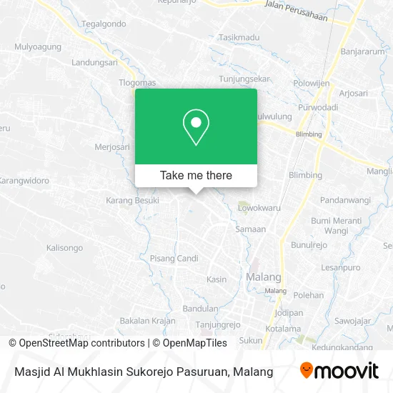Masjid Al Mukhlasin Sukorejo Pasuruan map