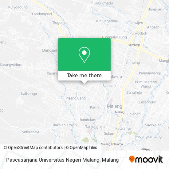 Pascasarjana Universitas Negeri Malang map