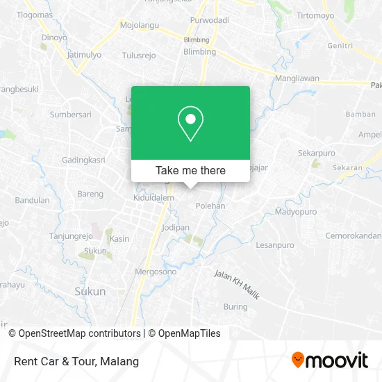 Rent Car & Tour map