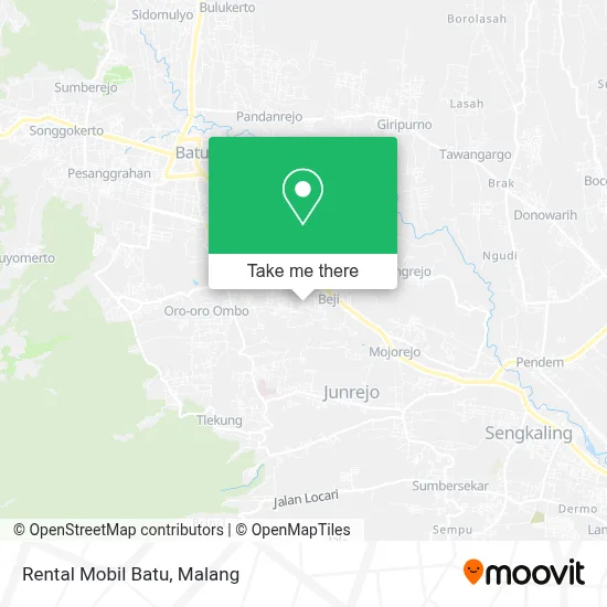 Rental Mobil Batu map