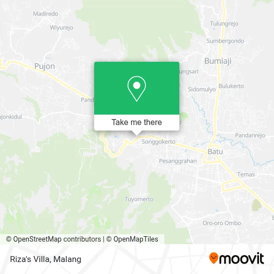Riza's Villa map