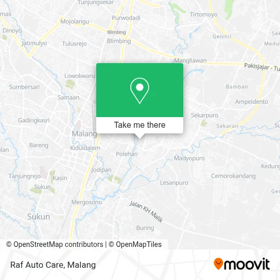 Raf Auto Care map
