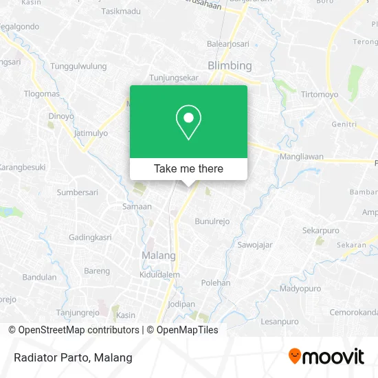 Radiator Parto map