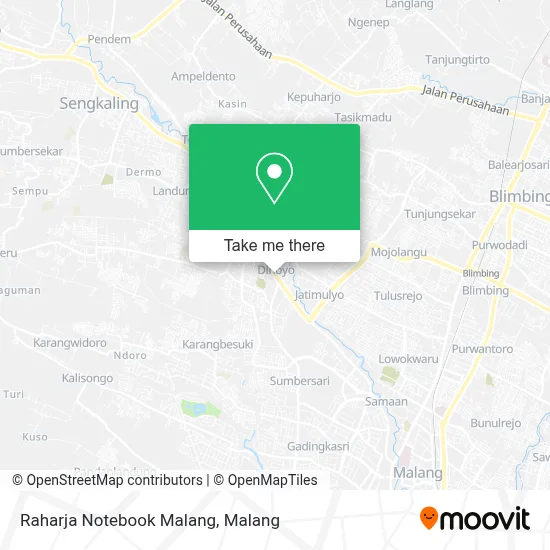Raharja Notebook Malang map