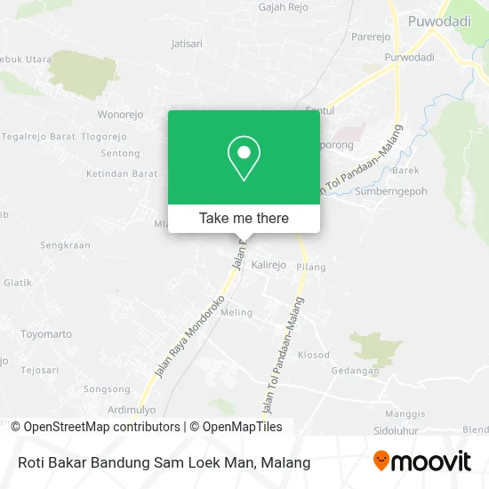 Roti Bakar Bandung Sam Loek Man map