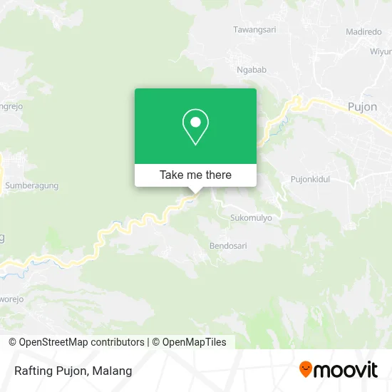 Rafting Pujon map