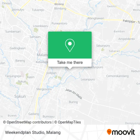 Weekendplan Studio map