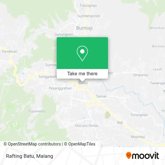 Rafting Batu map
