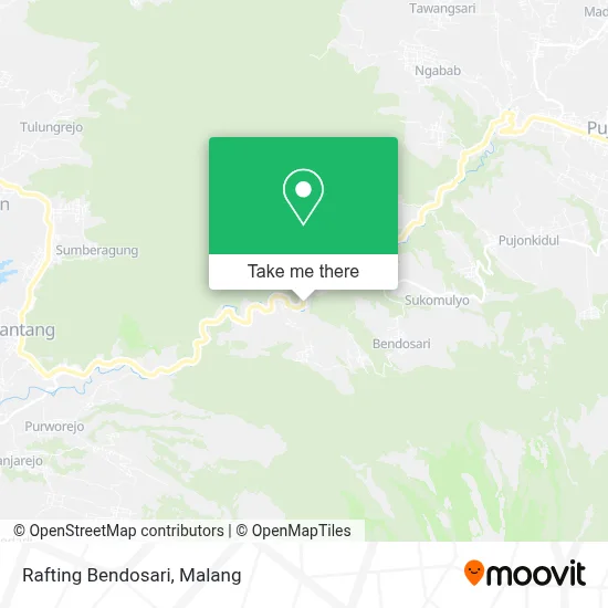 Rafting Bendosari map