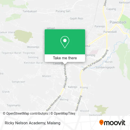 Ricky Nelson Academy map