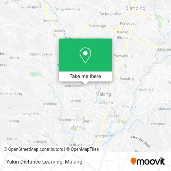 Yakin Distance Learning map