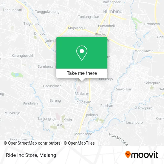 Ride Inc Store map