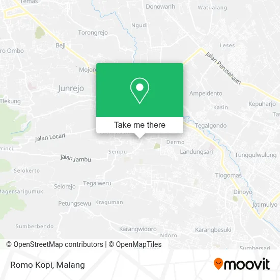 Romo Kopi map