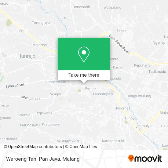 Waroeng Tani Pan Java map