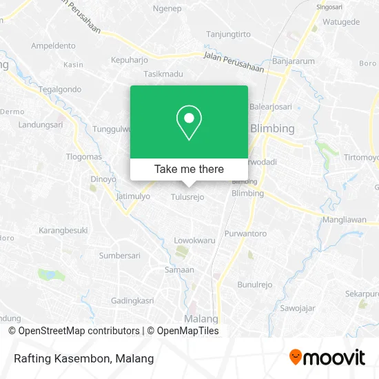 Rafting Kasembon map