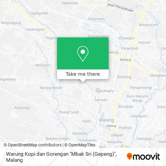 Warung Kopi dan Gorengan "Mbak Sri (Gepeng)" map