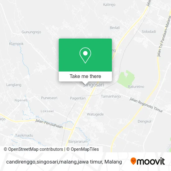 candirenggo,singosari,malang,jawa timur map
