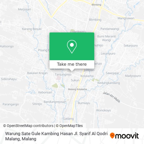 Warung Sate Gule Kambing Hasan Jl. Syarif Al Qodri Malang map