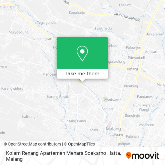 Kolam Renang Apartemen Menara Soekarno Hatta map