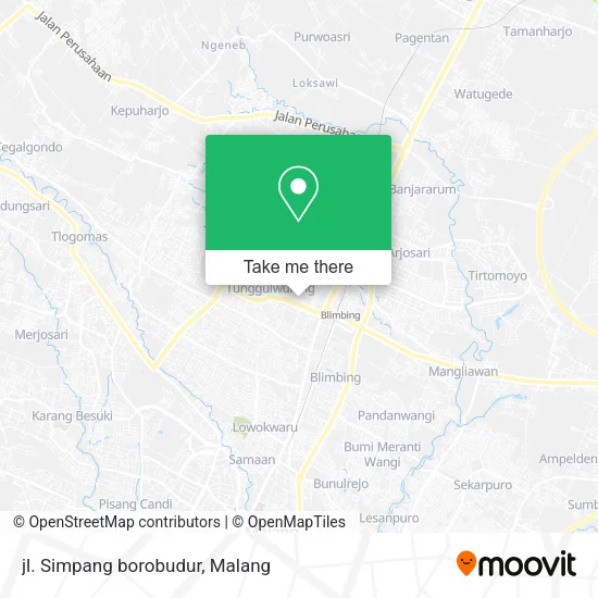 jl. Simpang borobudur map