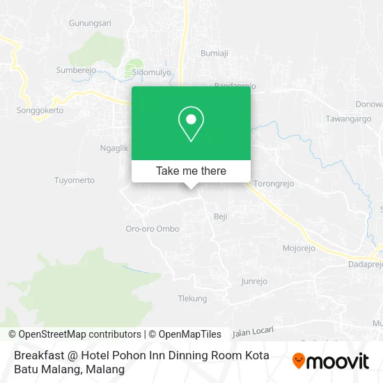 Breakfast @ Hotel Pohon Inn Dinning Room Kota Batu Malang map