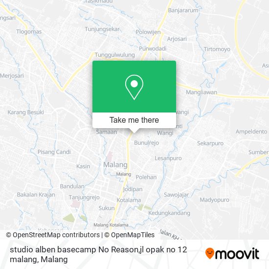 studio alben basecamp No Reason,jl opak no 12 malang map