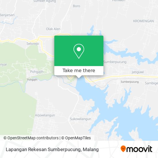 Lapangan Rekesan Sumberpucung map