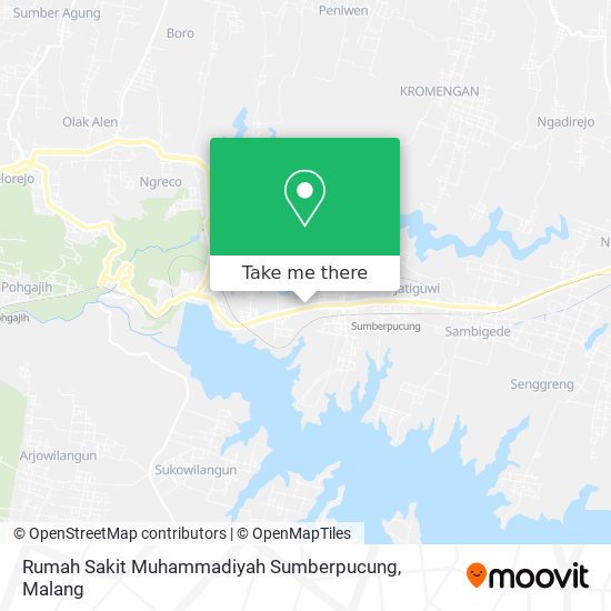 Rumah Sakit Muhammadiyah Sumberpucung map