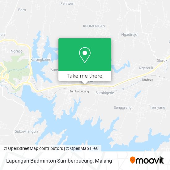 Lapangan Badminton Sumberpucung map