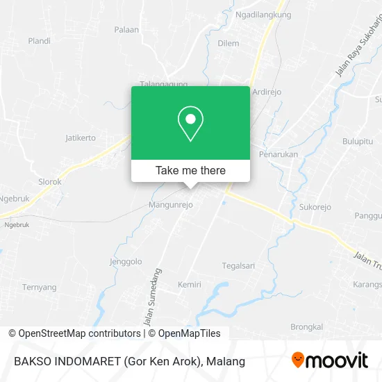 BAKSO INDOMARET (Gor Ken Arok) map